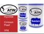 Preview: Hyundai, Crimson Pearl, YP6: 500ml Lackdose + 500ml Klarlack + 250ml Härter - Set, von ATW Autoteile West.